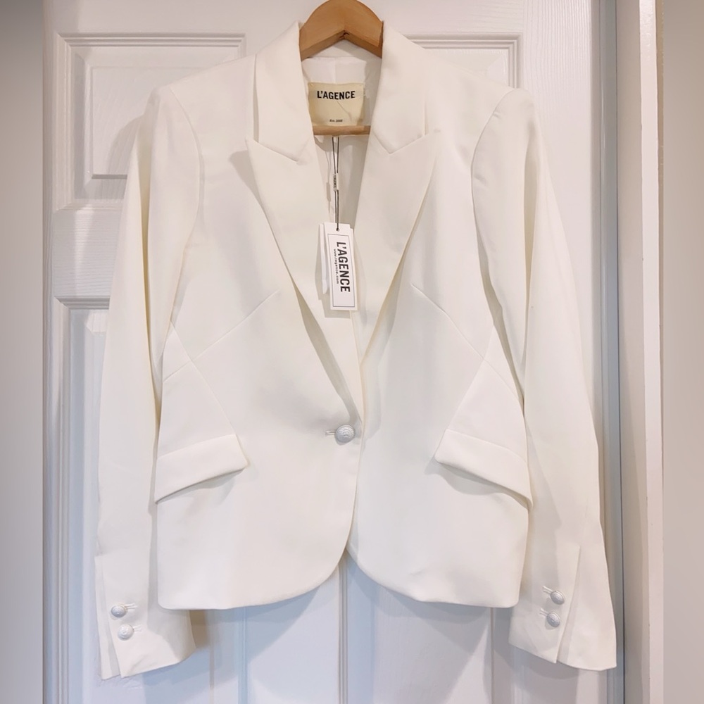 NWT L'AGENCE Jennah Cropped Blazer